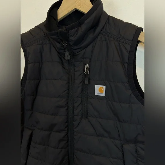 Carhartt Women Rain Defender Insulated Vest Black Relaxed Fit XS - Picture 4 of 10